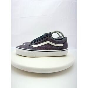 Vans Old Skool Glitter Rainbow Black Womens Size 9 Skate Shoes Sneakers Skater